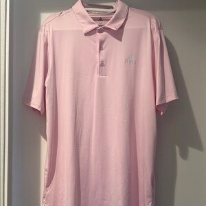 Adidas Golf Men's Pink Polo Shirt